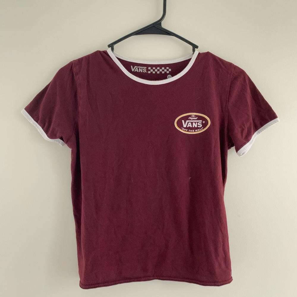 Vans original red t shirt